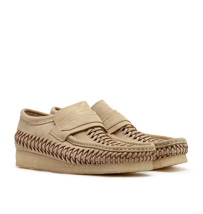 Clarks Originals Wallabee Loafer Weave (Beige)