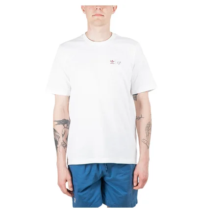adidas x Human Made Graphic T-Shirt (Weiß / Burgundy)