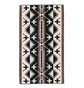 Pendleton Oversized Jacquard Towel (Schwarz / Weiß)