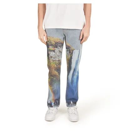 Pleasures Prelude Printed Denim Pant (Blau)
