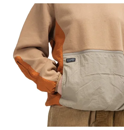 Stüssy WMNS Divison Contrast Hoodie (Khaki)