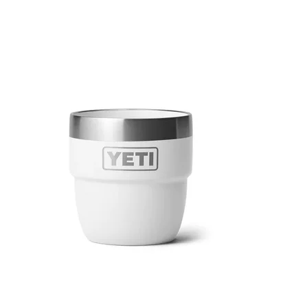 Yeti Rambler 4oz Stackable Cups (Weiß / Silber)