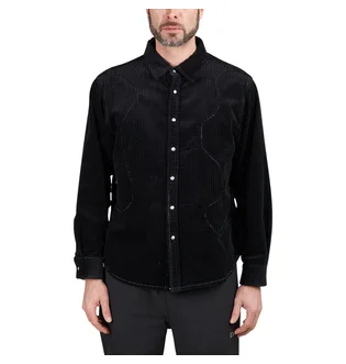 Brain Dead Organic Panel Ranch Shirt (Schwarz)