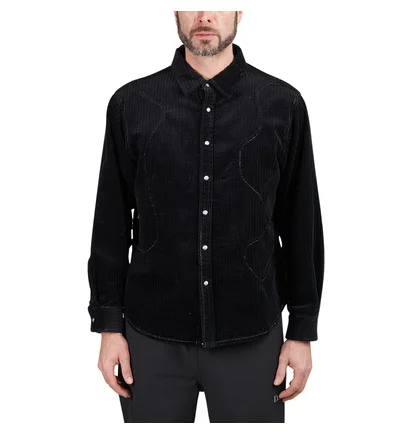 Brain Dead Organic Panel Ranch Shirt (Schwarz)