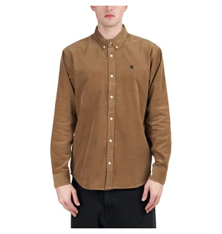 Carhartt WIP L/S Madison Fine Cord Shirt (Braun)