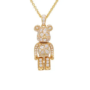 Medicom x Velvet Lounge Stardust Be@rbrick Pendant (Gold)