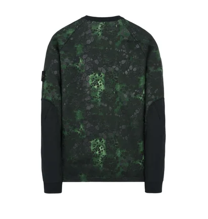 Stone Island Alligator Camo Sweat Shirt (Grün)