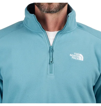 The North Face 100 Glacier 1/4 ZIP Fleece Pullover (Blau)