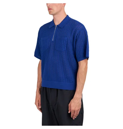 Obey Grant Quater Zip Sweater (Blau)
