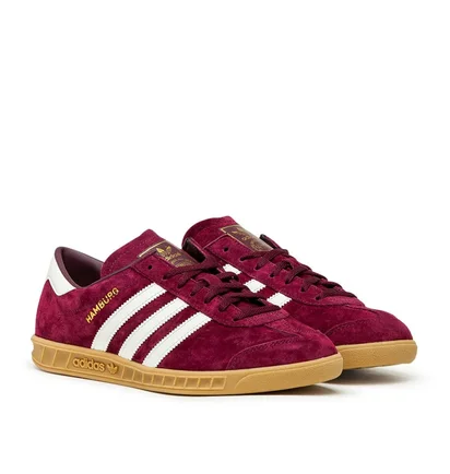 adidas Hamburg (Weinrot / Weiß / Gum)