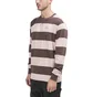 Chrystie NYC Stripe Logo Longsleeve (Rosa / Braun)