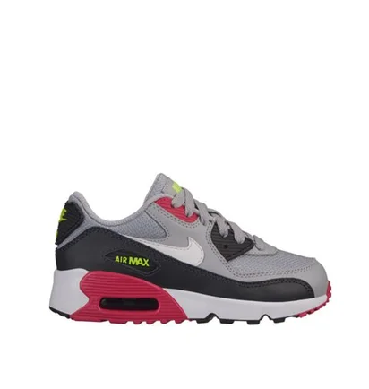 Nike Air Max 90 Essential (PS) (Grau / Pink)