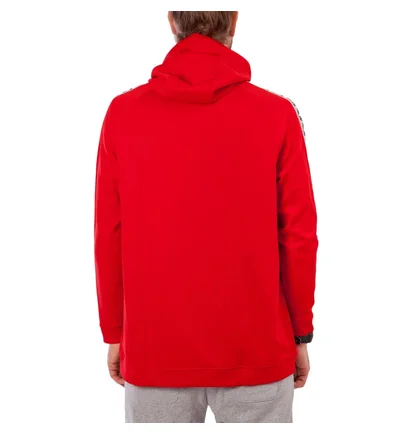 Nike NSW Taped Half Zip Hooded Poly (Rot / Weiß)