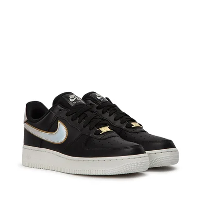 Nike Wmns Air Force 1 '07 Low ''Metallic'' (Schwarz)