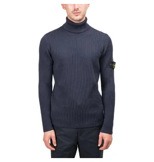 Stone Island Rib Wool Pullover (Navy)