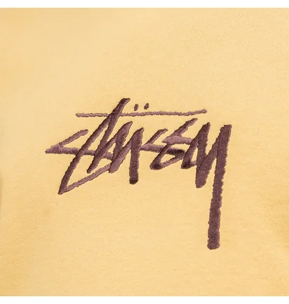 Stüssy Stock Embroidered Crewneck (Khaki)