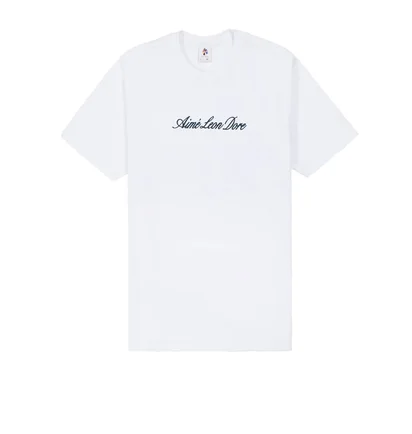 Aimé Leon Dore SS Script Tee (Weiß)