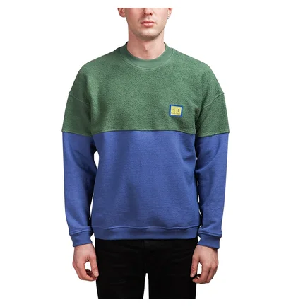 Brain Dead Split Crewneck (Grün / Blaubeere)