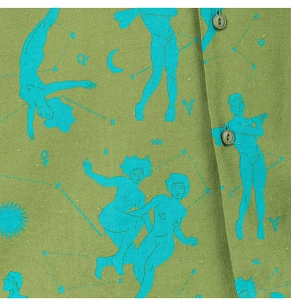 Carne Bollente The Sighing Game Shirt (Olive / Blau)