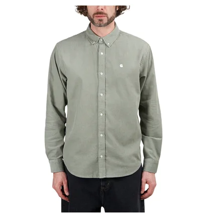 Carhartt WIP L/S Madison Fine Cord Shirt (Hellgrün)