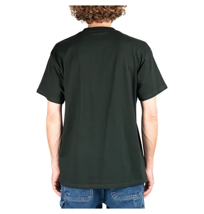 Carhartt WIP Shortsleeve Letterman T-Shirt (Dunkelgrün / Gelb)