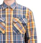 Lee x Timberland Flannel Shirt (Blau / Braun)