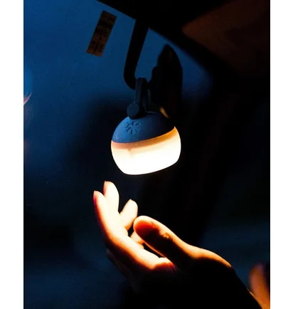 Snow Peak Mini Hozuki Snow Lampe (Grau / Weiß)