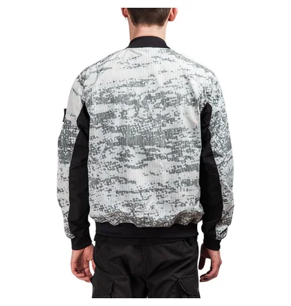 Stone Island Shadow Project DPM Marl Zip Bomber Jacket (Grau)