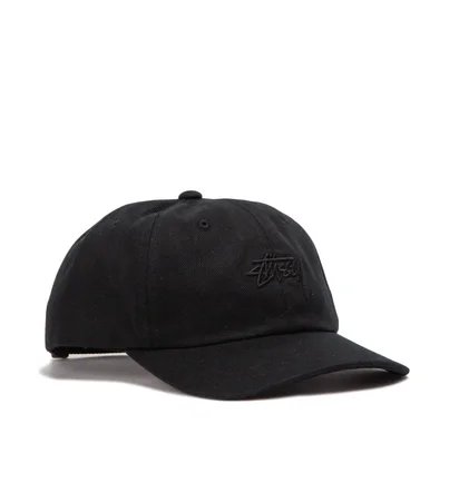 Stüssy Stock Big Twill Low Pro Cap (Schwarz)