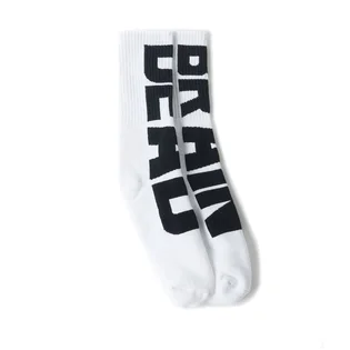 Brain Dead Vertical Type Socks (Weiss)