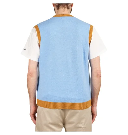 Brain Dead Kitty Cat Sweater Vest (Hellblau)