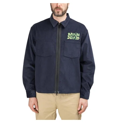 Brain Dead Mushroom Corduroy Jacket (Navy)