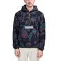 Aries Paisley Half Zip Fleece Hoodie (Schwarz)