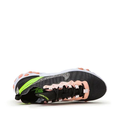 Nike WMNS React Element 55 Premium (Schwarz / Coral / Gelb)