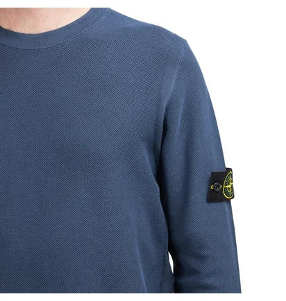 Stone Island Pigment DYE Knit Pullover (Navy)