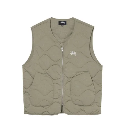 Stüssy Recycled Nylon Liner Vest (Oliv)