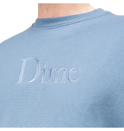 Dime Classic Logo Crewneck (Blaugrau)