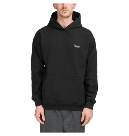 Dime Classic Small Logo Hoodie (Schwarz)