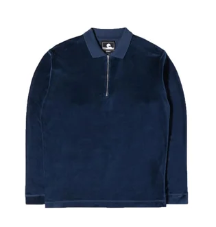 Edwin Key Polo LS Plush (Blau)