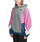 Nike WMNS Icon Clash Hoodie (Grau / Rosa)