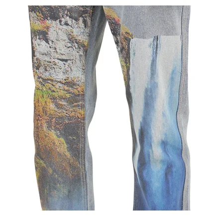 Pleasures Prelude Printed Denim Pant (Blau)