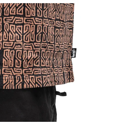 Stüssy Bali Longsleeve Crew (Braun / Schwarz)