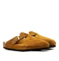 Birkenstock Boston Shearling Suede Leather (Braun)
