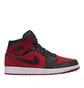 Air Jordan 1 MID (Rot / Schwarz / Weiß)
