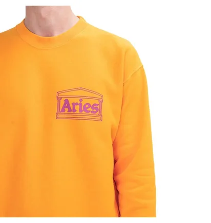 Aries Classic Temple Crewneck (Orange)