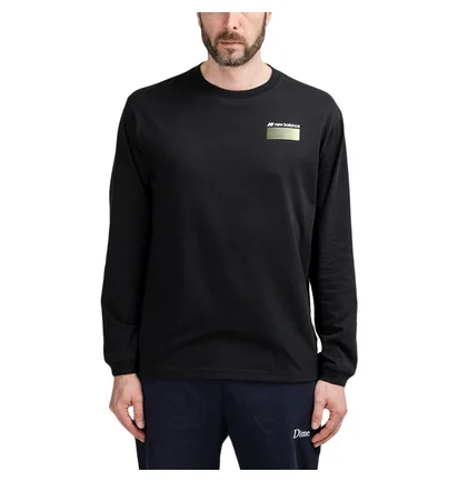 New Balance MT01537 BK Sport Style Optiks Long Sleeve Tee (Schwarz)