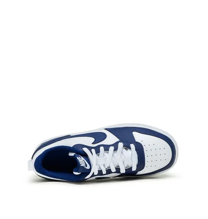 Nike Court Borough Low 2 (GS) (Weiß / Navy)