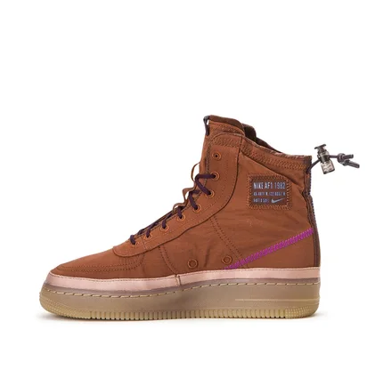 Nike WMNS Air Force 1 Shell (Bordeaux / Braun)