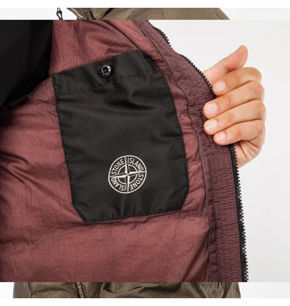 Stone Island Quilted Jacket (Dunkelrosa)