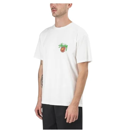 Stüssy Smokin' Skull Pig. Dyed Tee (Cream)